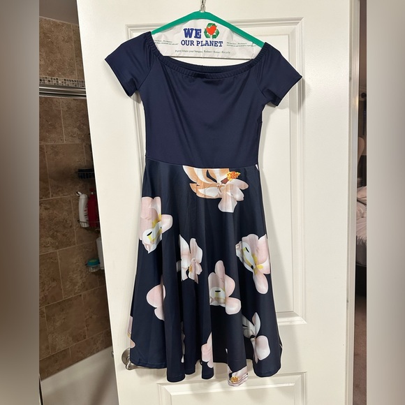 Women’s Off The Shoulder High Low Hem Cocktail Dress - NWT Size Small - Picture 3 of 5